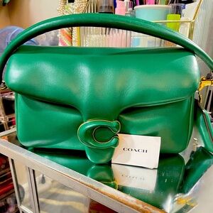 Coach Pillow Tabby 26 Bright Green